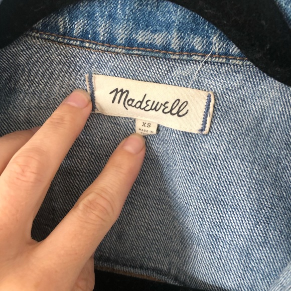 Madewell Denim Jacket women's size XS - Picture 4 of 5
